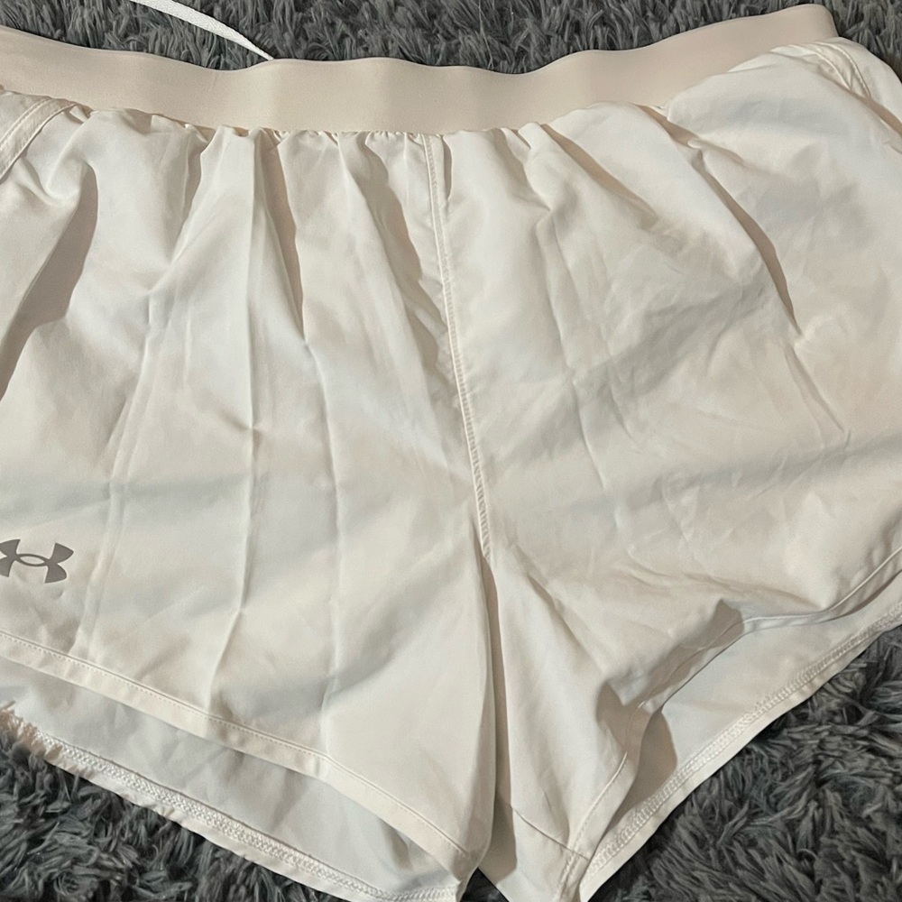 White under Armour athletic shorts